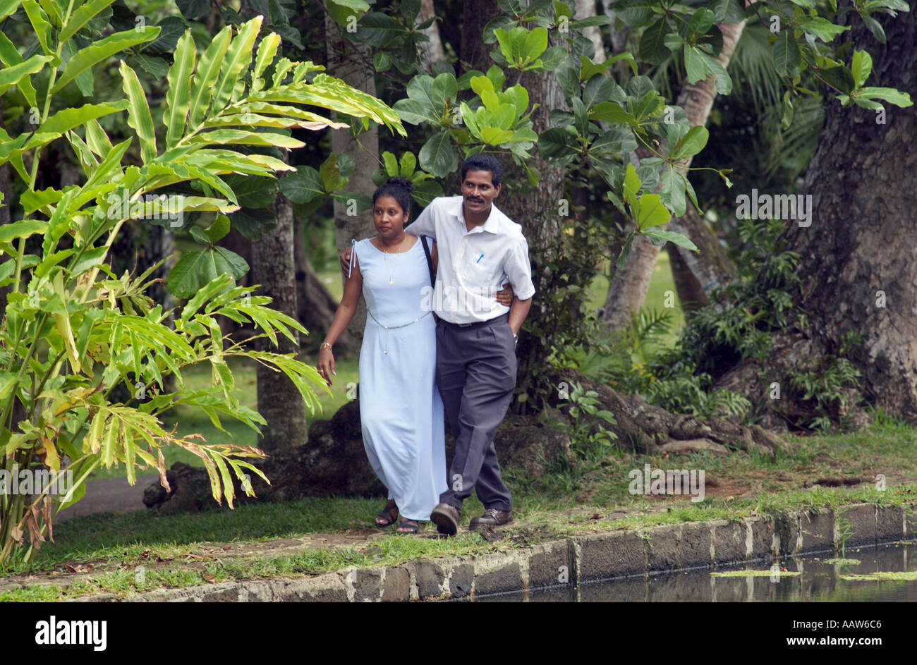 romantic couple walking in the forest Stock Photo - Alamy