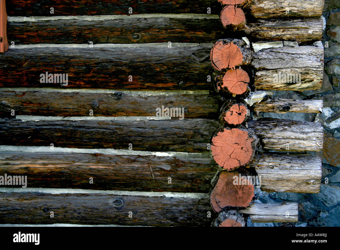 American Legion Log Cabin Detail San Anselmo California Usa