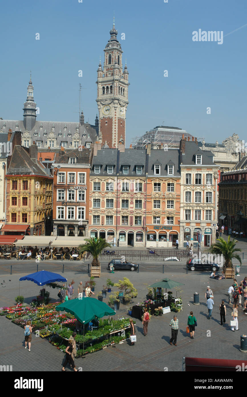 Main place of Lille (Grand'Place or Charles de Gaulle Place) (Flanders ...