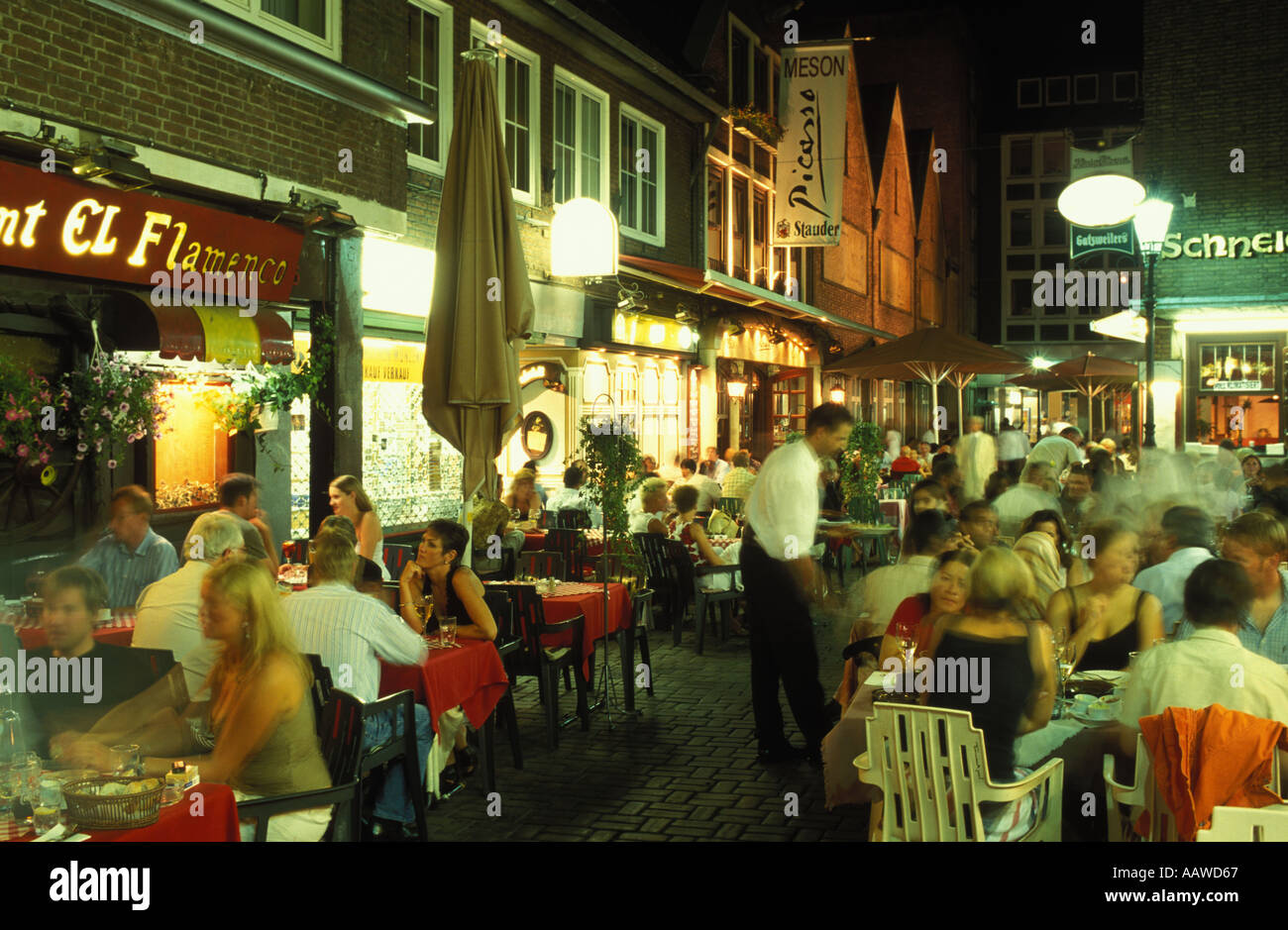 Restaurants old town dusseldorf germany hi-res stock photography and images  - Alamy