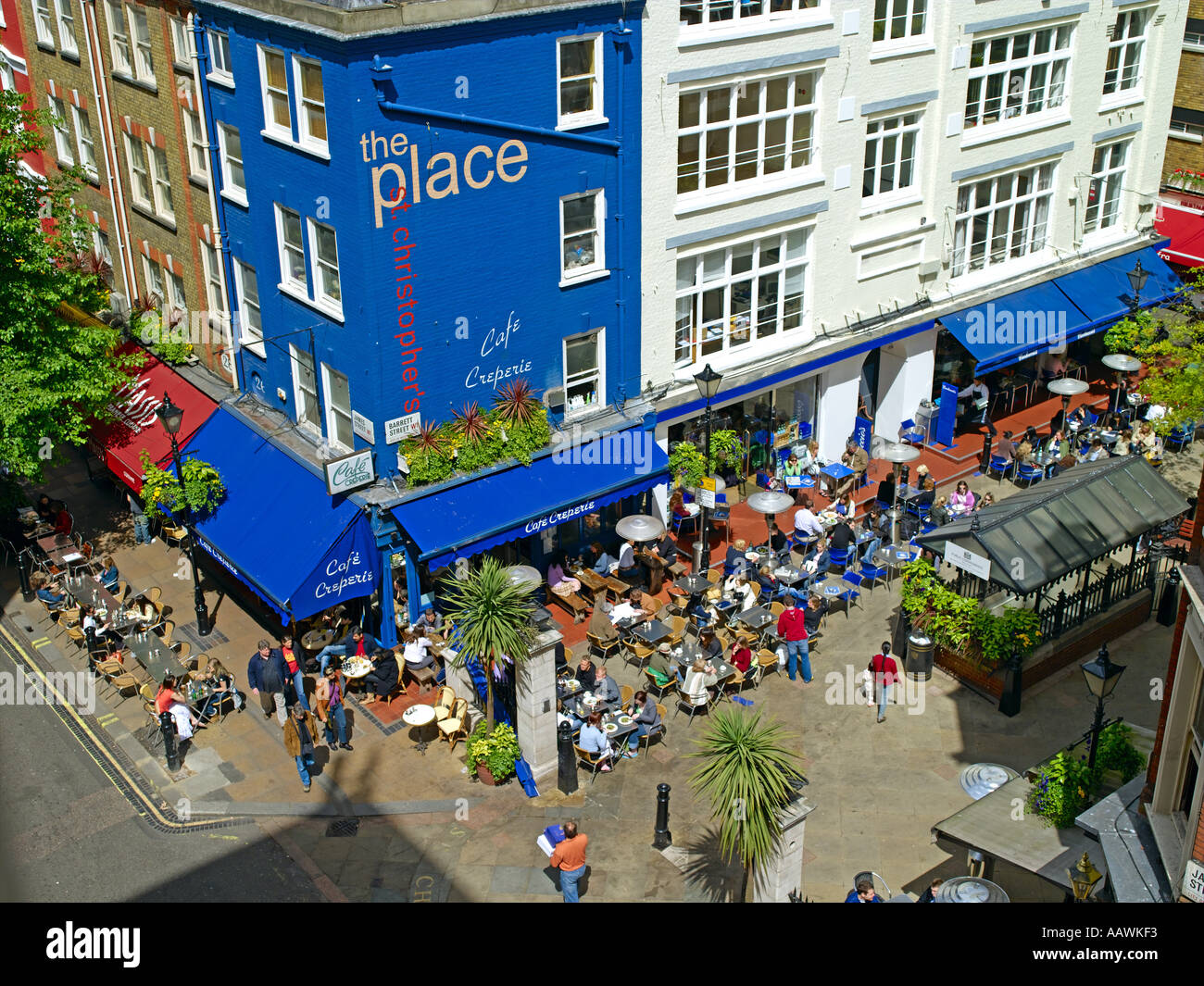 West End, St Christopher's Place, Creperie Stock Photo