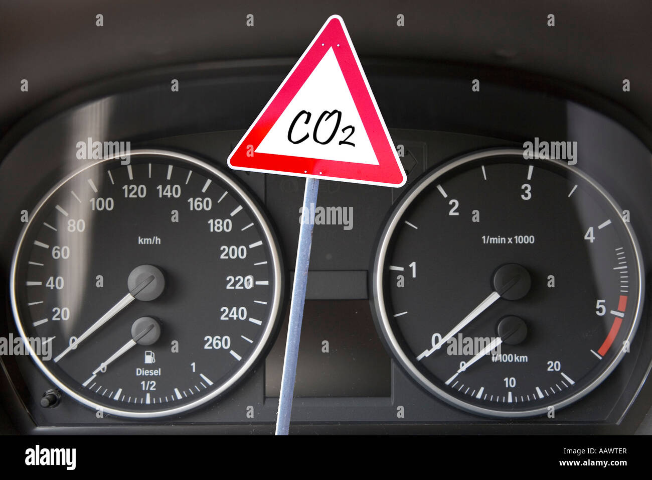 CO2 emissions Stock Photo