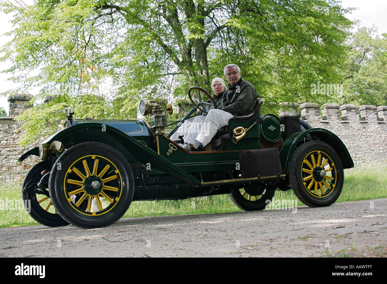 Vintage car , 1912 REO The Fifth Raceabout , Kaiserpreis-Rallye 2007, Bad Homburg, Taunus, Hesse, Germany Stock Photo