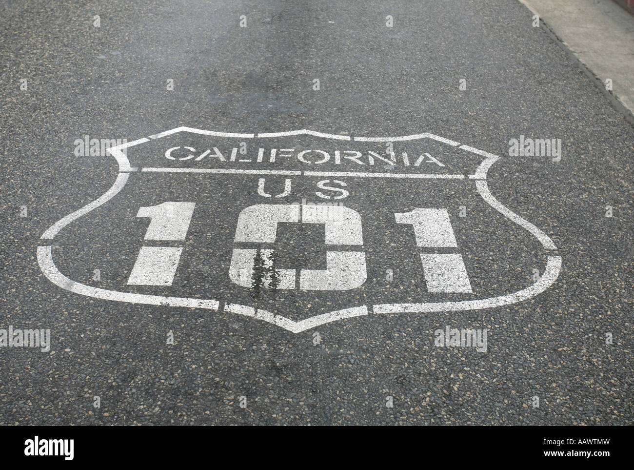 Historic Highway 101, California, USA Stock Photo