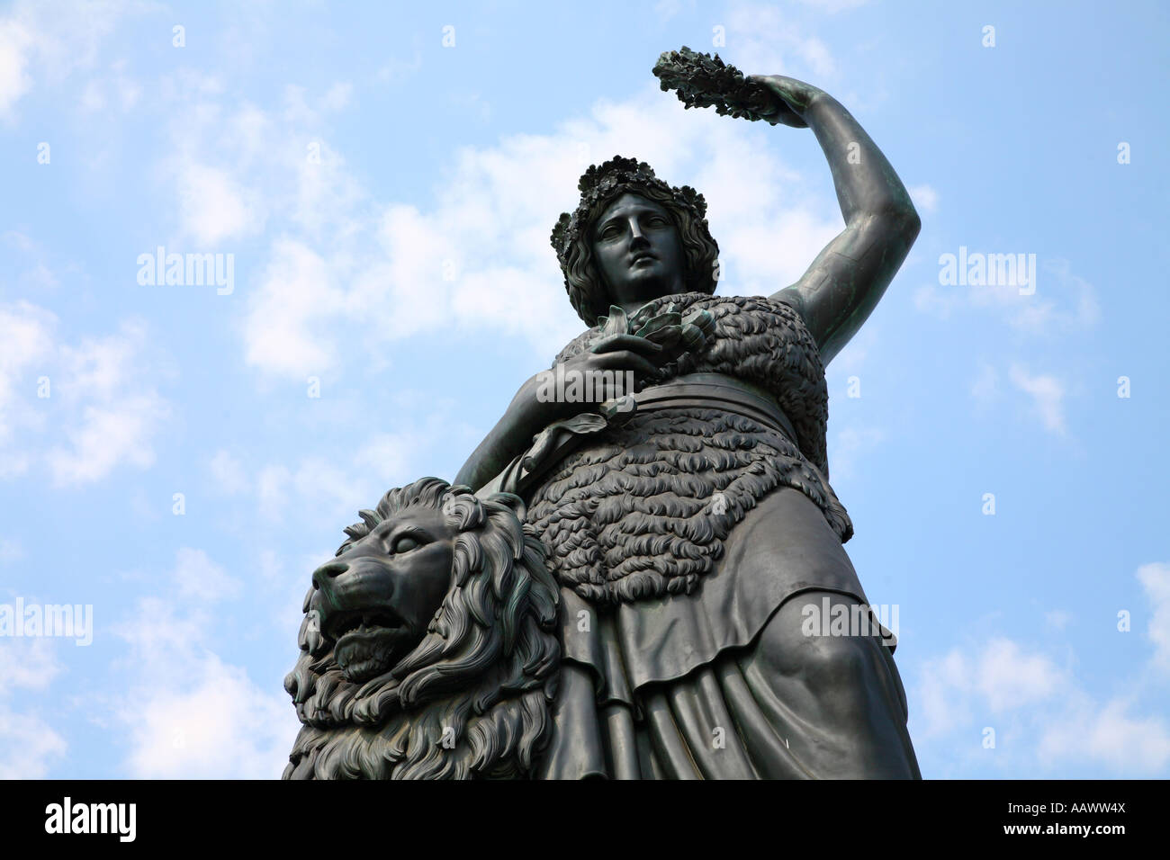 Bavaria statue, Munich, Bavaria, Germany Stock Photo