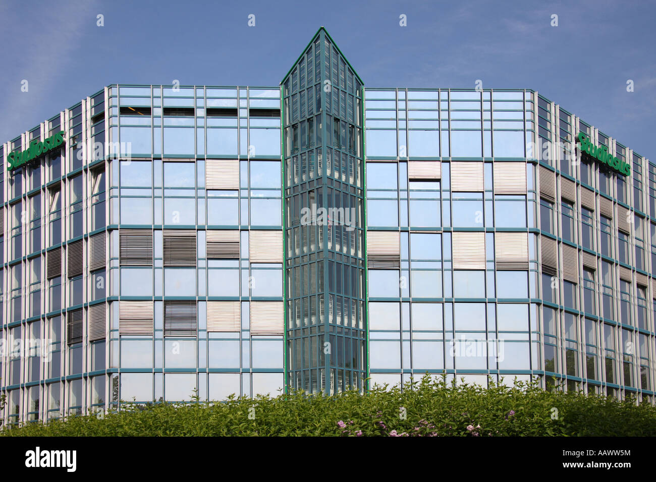 Office Building of the German tour operator Studiosus with company sign, Munich, Bavaria, Germany Stock Photo