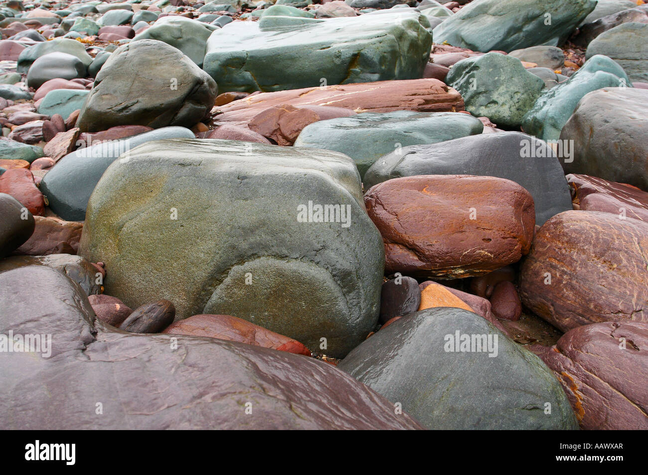 Colored wet stones Stock Photo Alamy