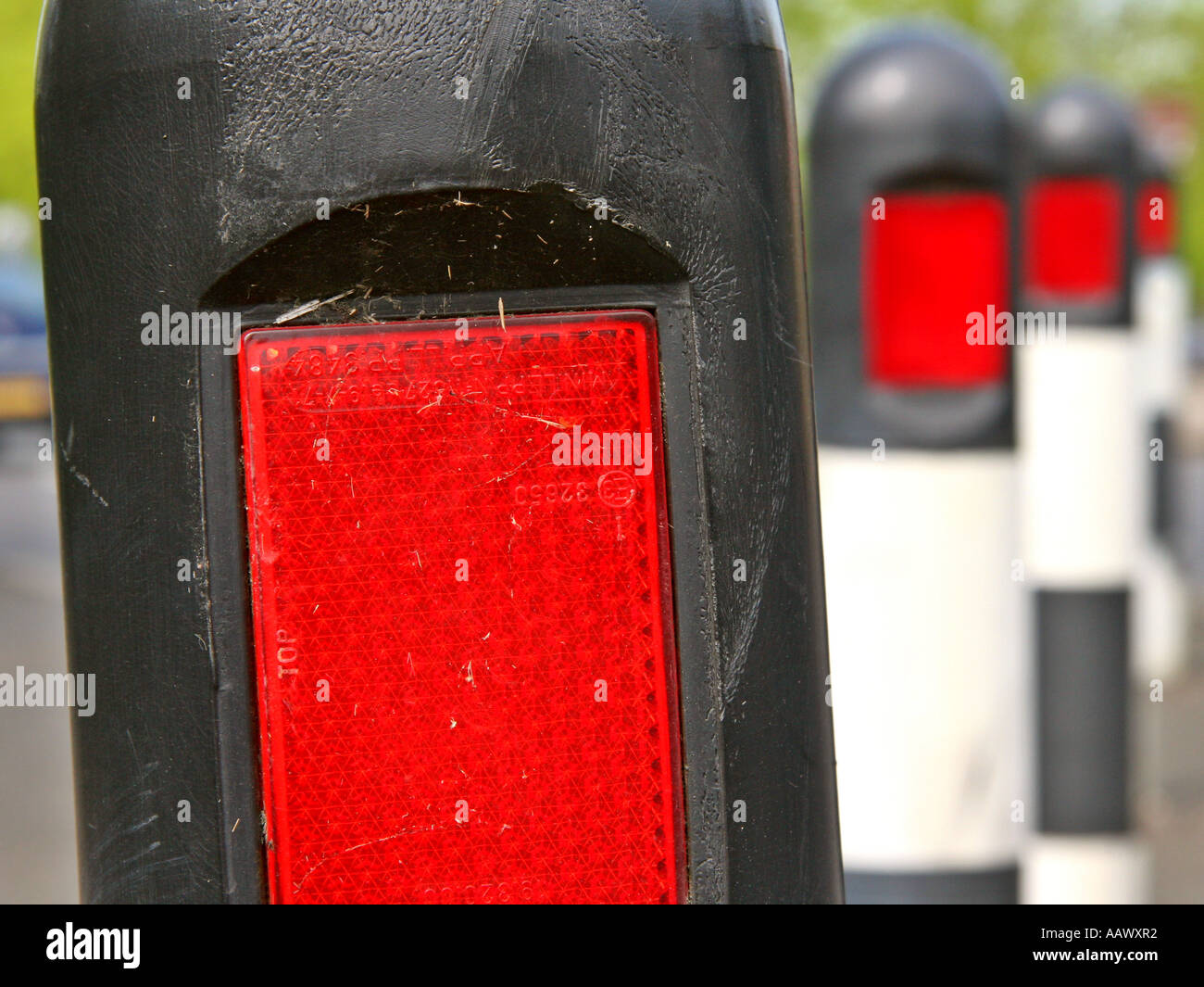 bollards Stock Photo
