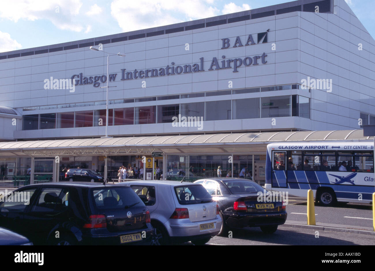 terminal building Glasgow International Airport Scotland Europe Stock