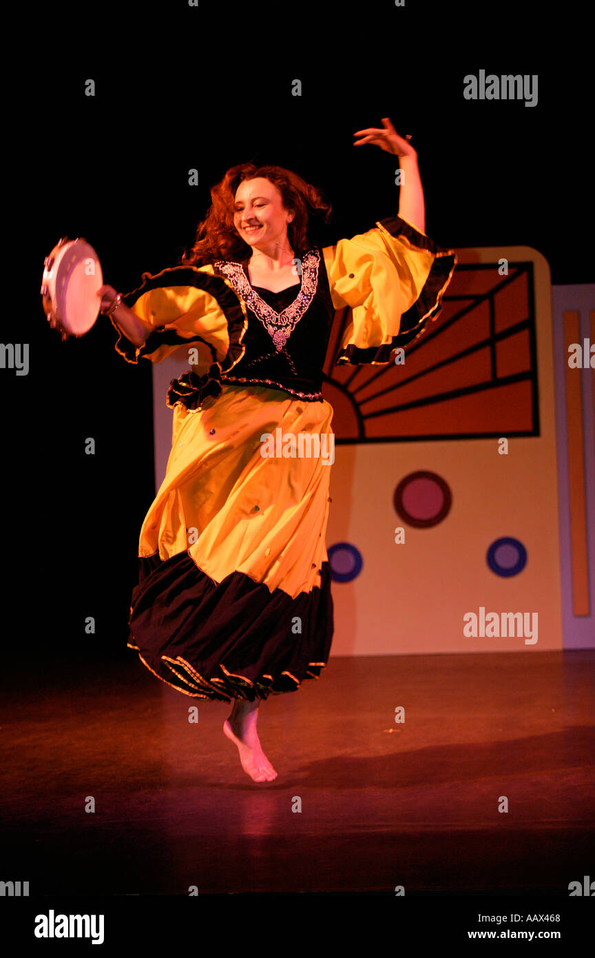 Gypsy Playing Tambourine