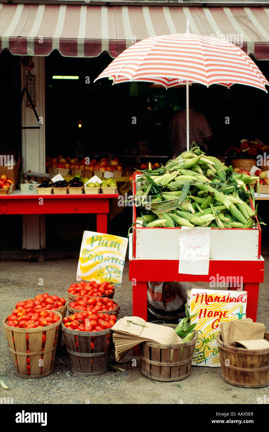 Farm stand in rural Warren County, New Jersey Stock Photo Alamy
