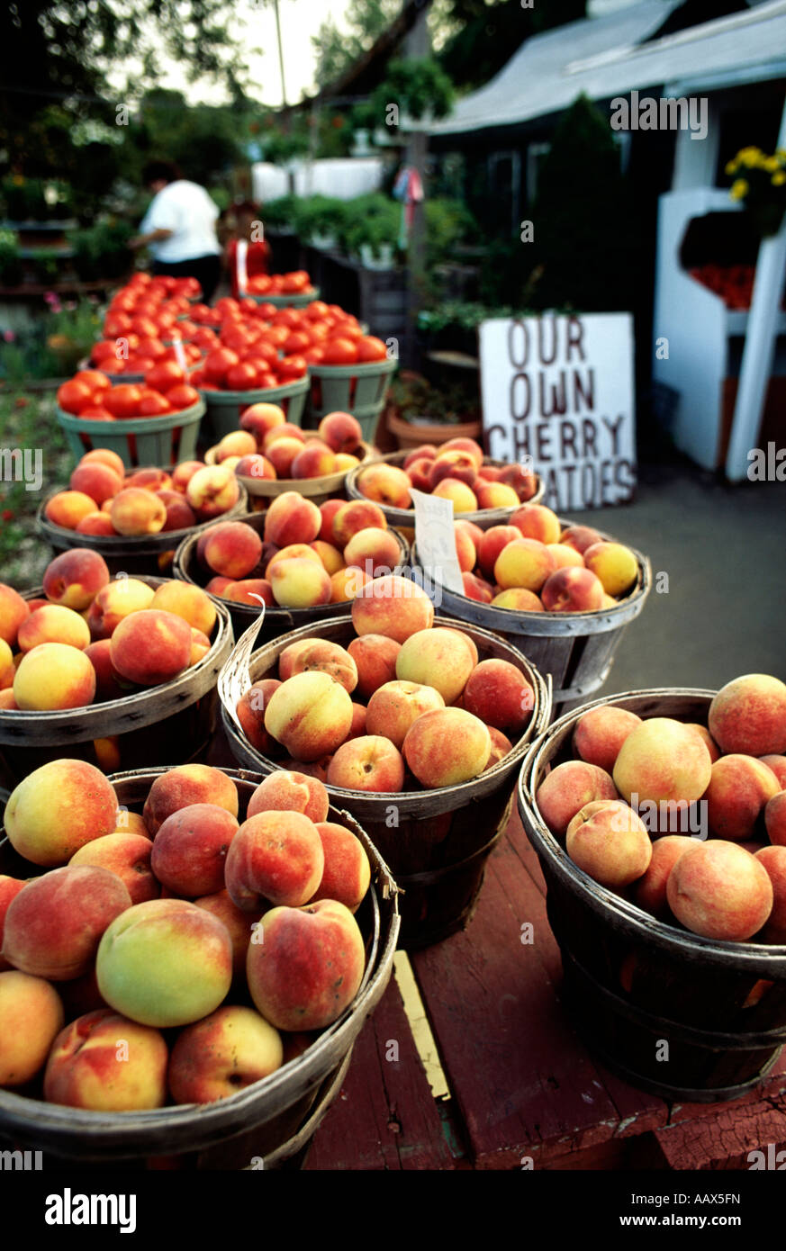 Farm stand Warren County NJ Stock Photo Alamy