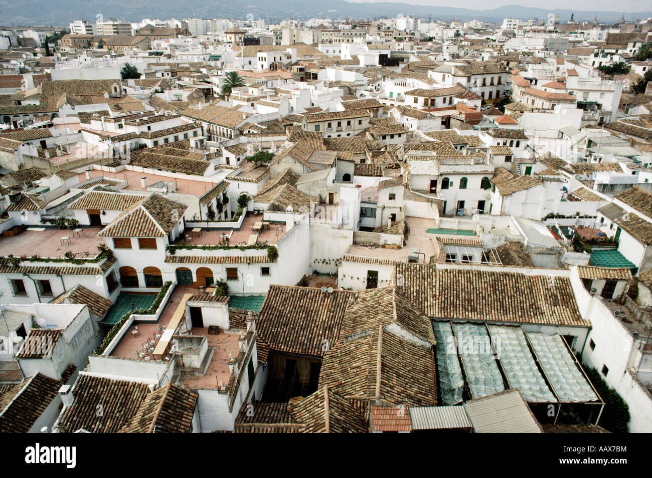 Red tile roofs Cordoba Spain Stock Photo Alamy