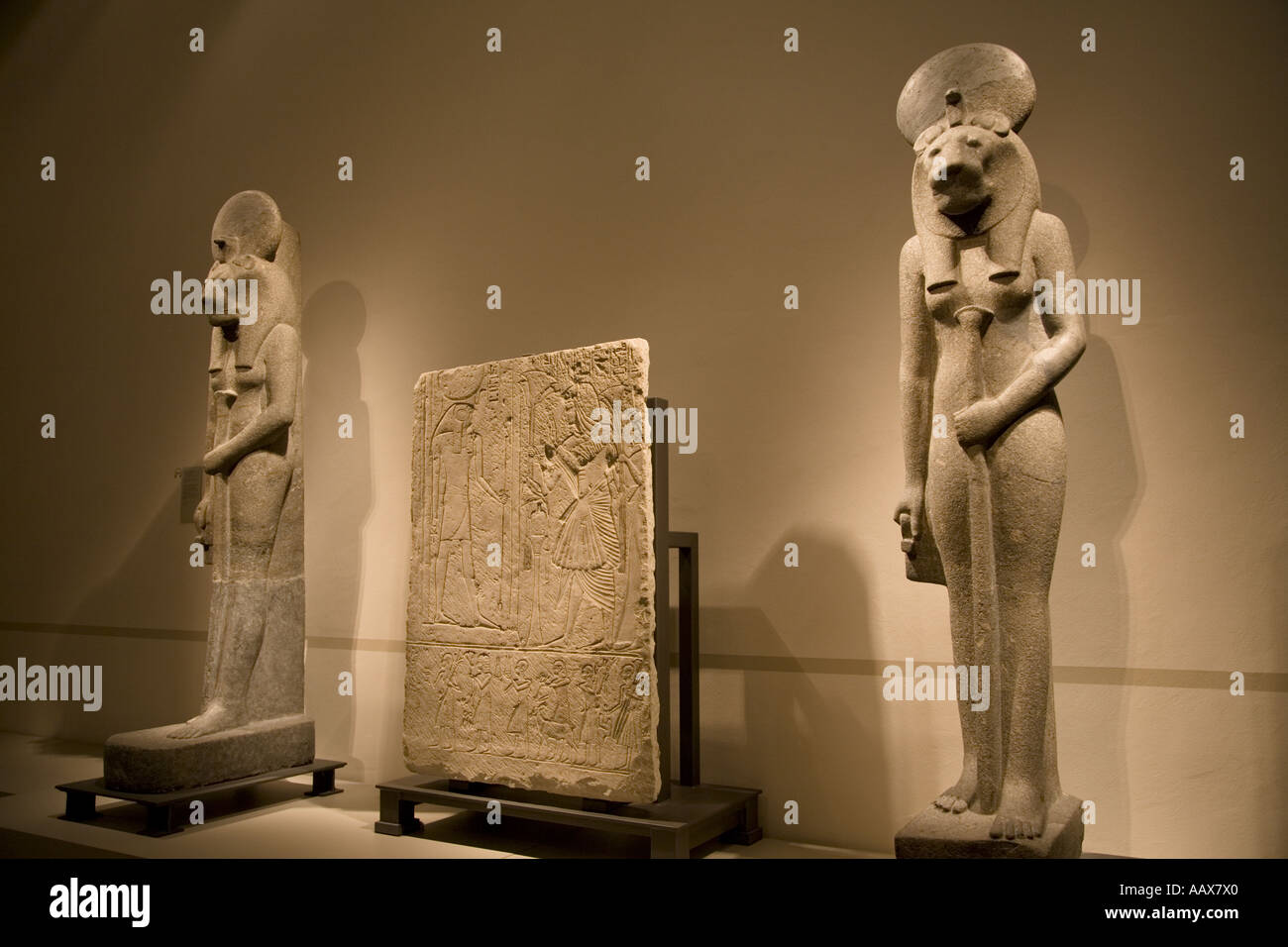 Standing figure of the lion headed goddess Sakhmet, Altes Old Museum ...