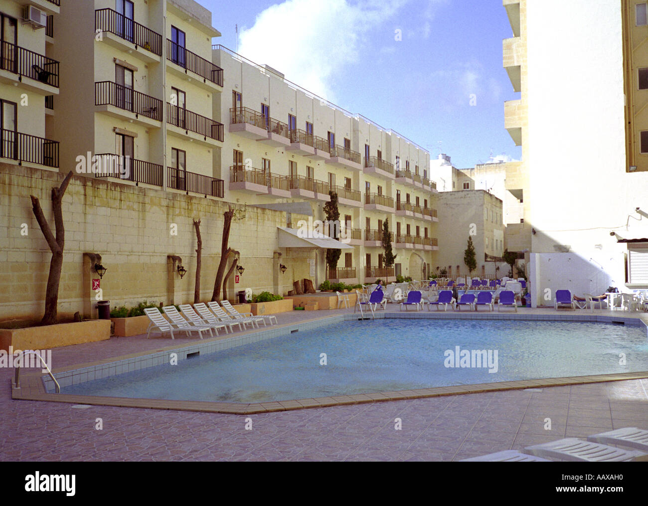 Hotel swimming pool, Malta Stock Photo Alamy