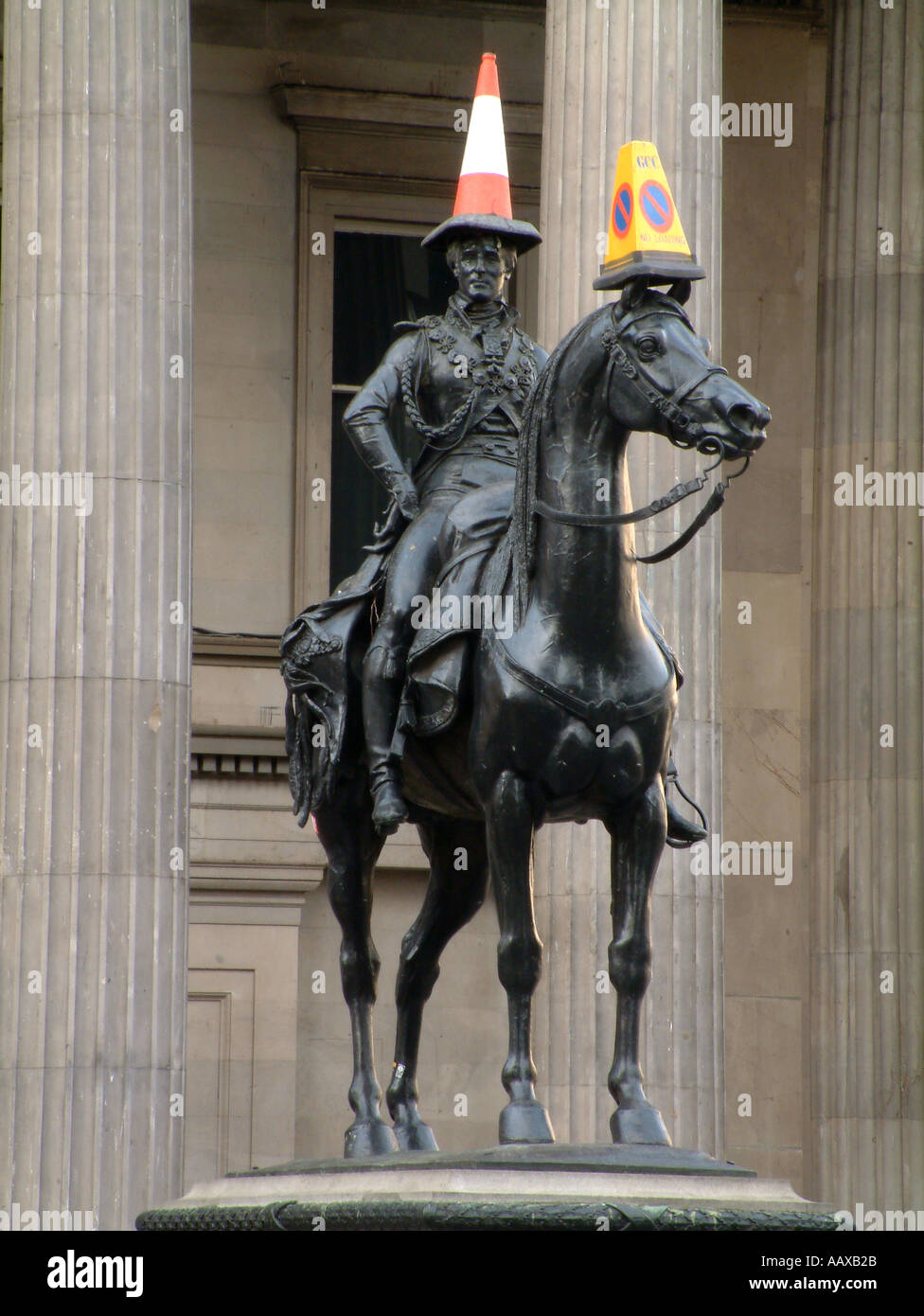 Wellington and Horse the Glasgow version Stock Photo