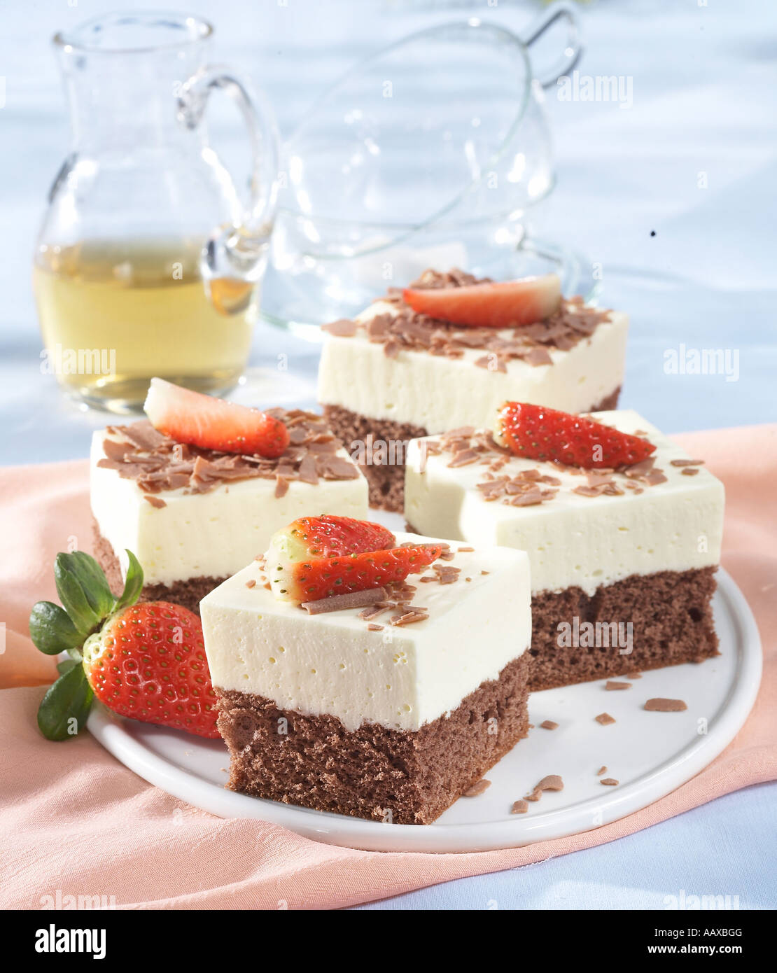 Custard Fancy Cakes With Cottage Cheese Stock Photos Custard