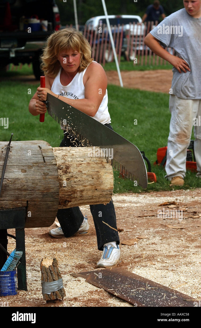 Woman lumberjack hires stock photography and images Alamy