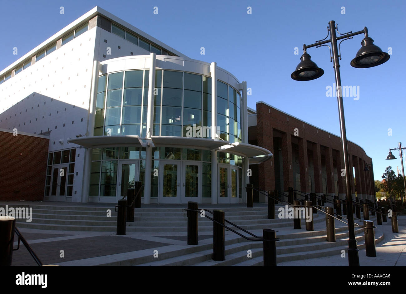 Modern High school building New Haven USA United States Stock Photo - Alamy