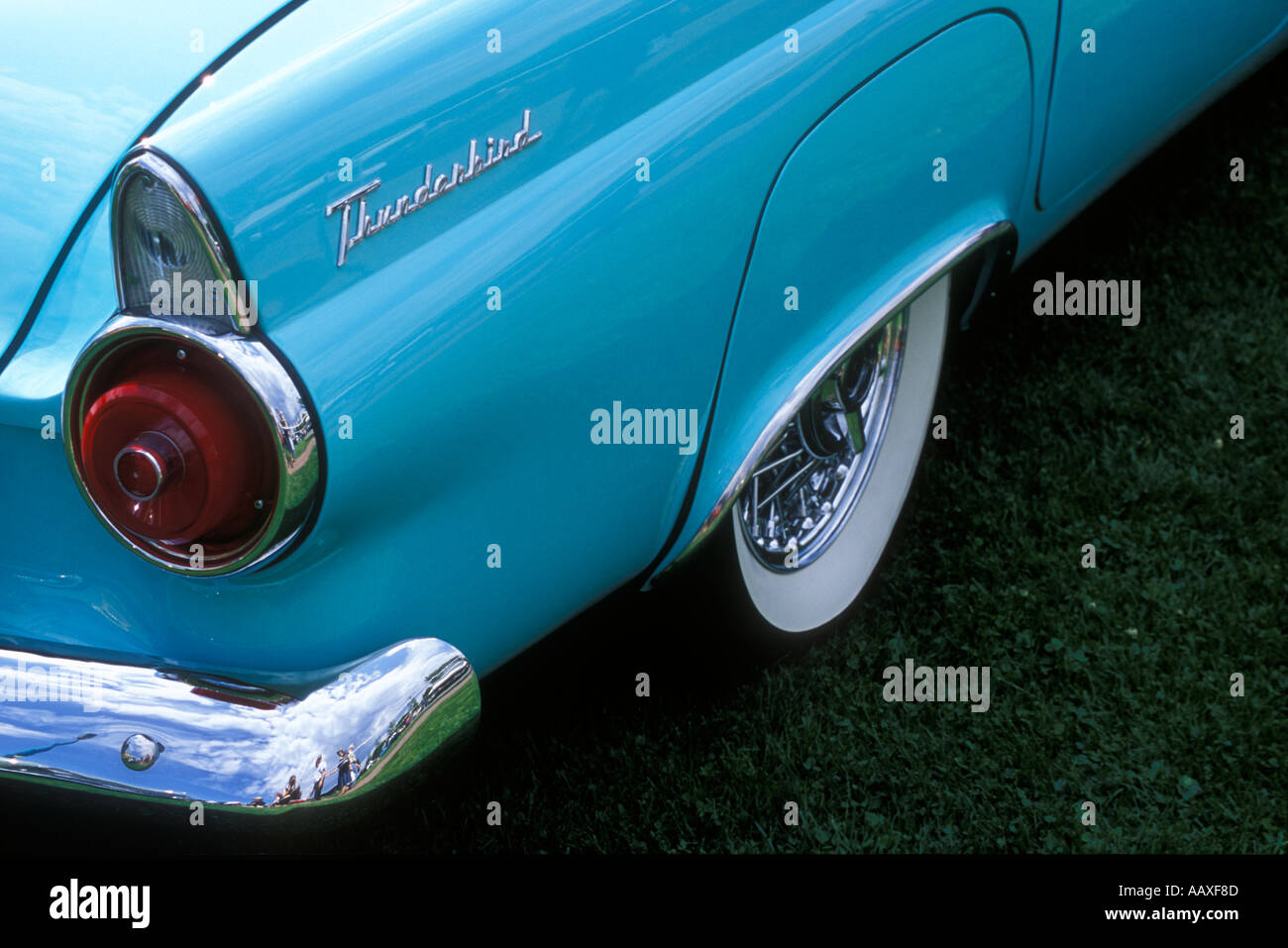 1955 Ford Thunderbird Tail Fin detail Stock Photo Alamy