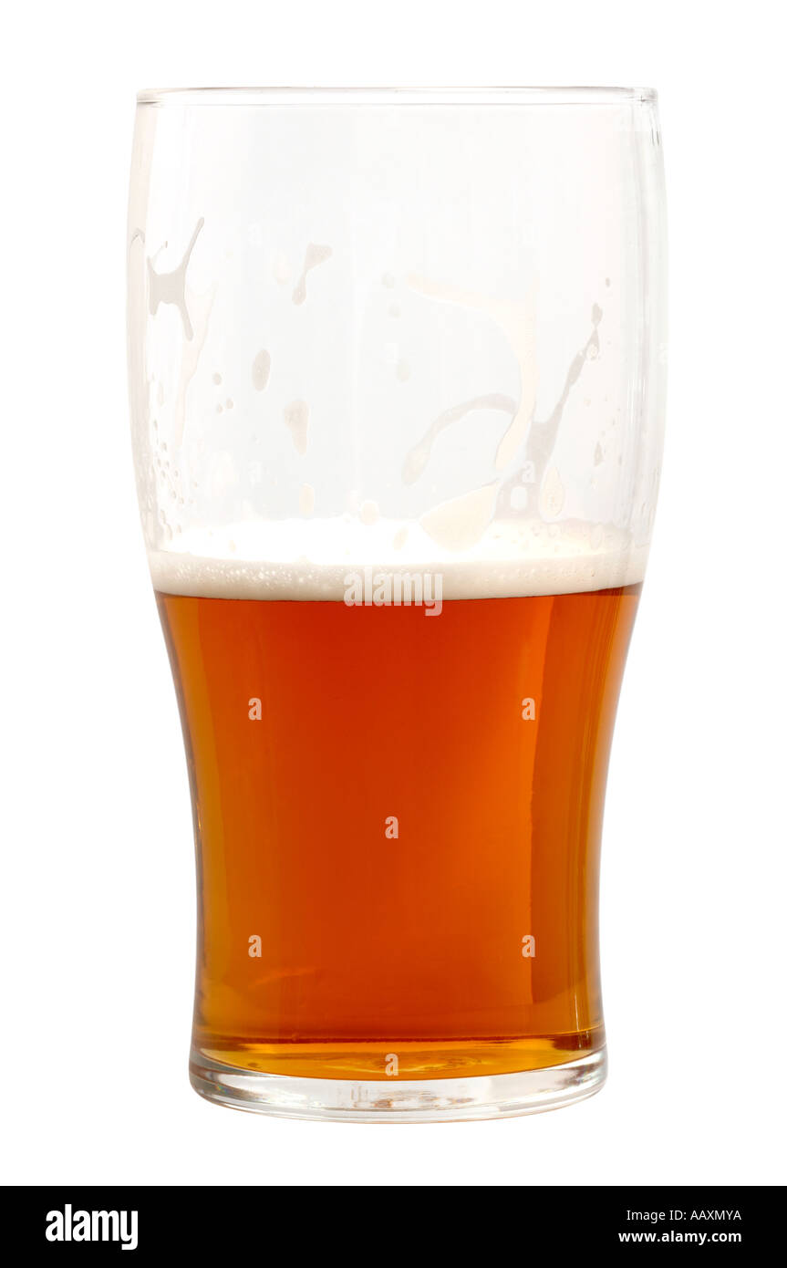 Half pint of beer Stock Photo