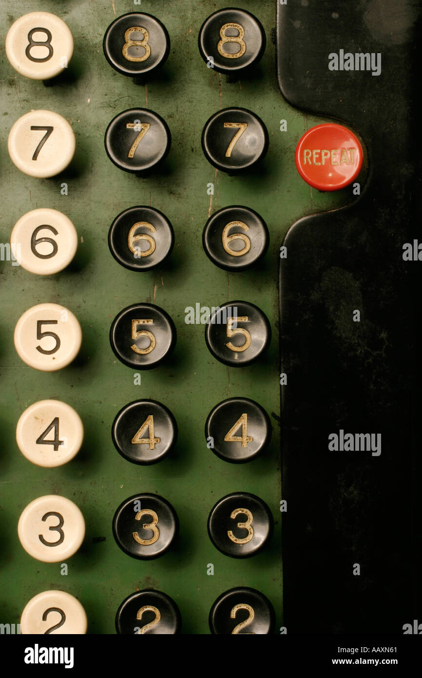 Antique Adding Machine Stock Photo Alamy