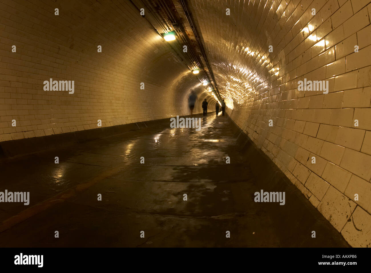 Greenwich foot tunnel under the River Thames from Greenwich to the Isle