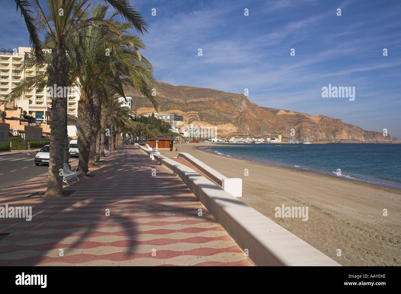 Europe Spain Almeria Aguadulce beach Stock Photo