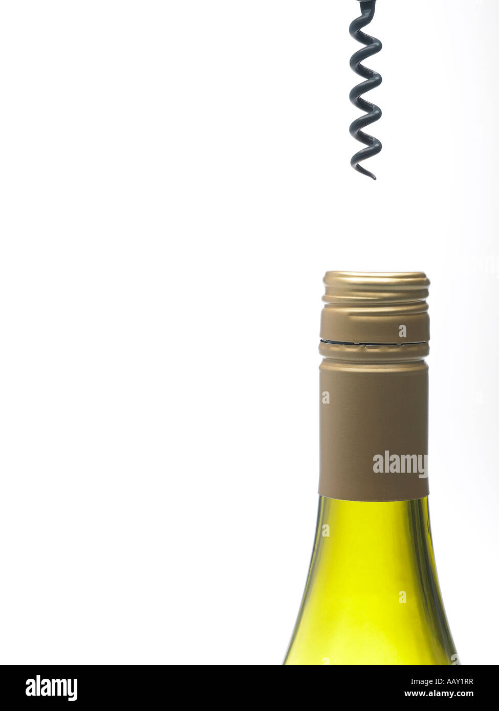 screw top bottle of wine and corkscrew Stock Photo Alamy