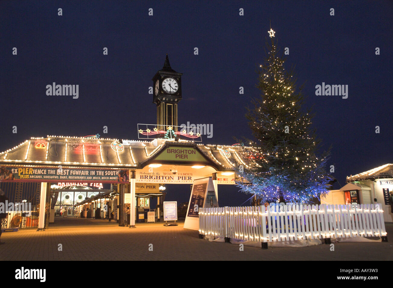 Brighton Christmas Lights Stock Photos & Brighton Christmas Lights