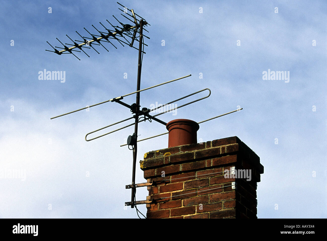 Terrestrial television aerials Stock Photo - Alamy