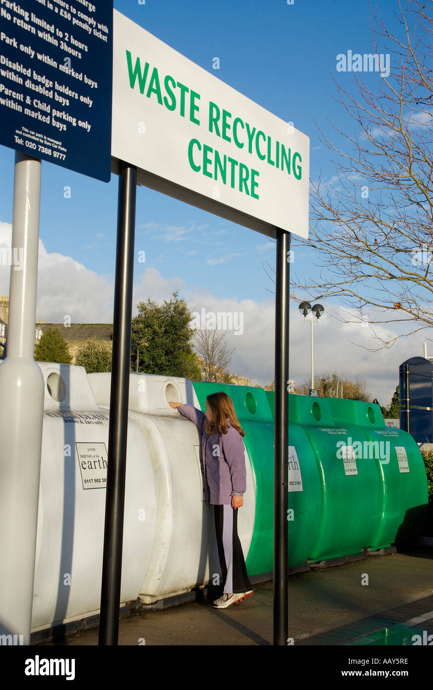 europe uk england bath recycling depot Stock Photo Alamy