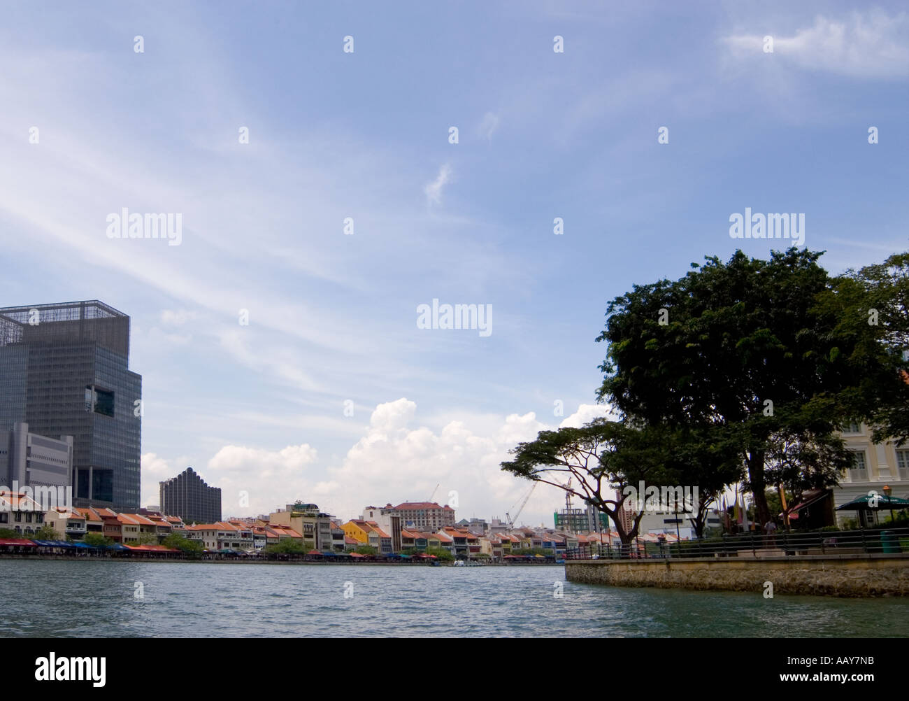 river singapore, boat quay Stock Photo