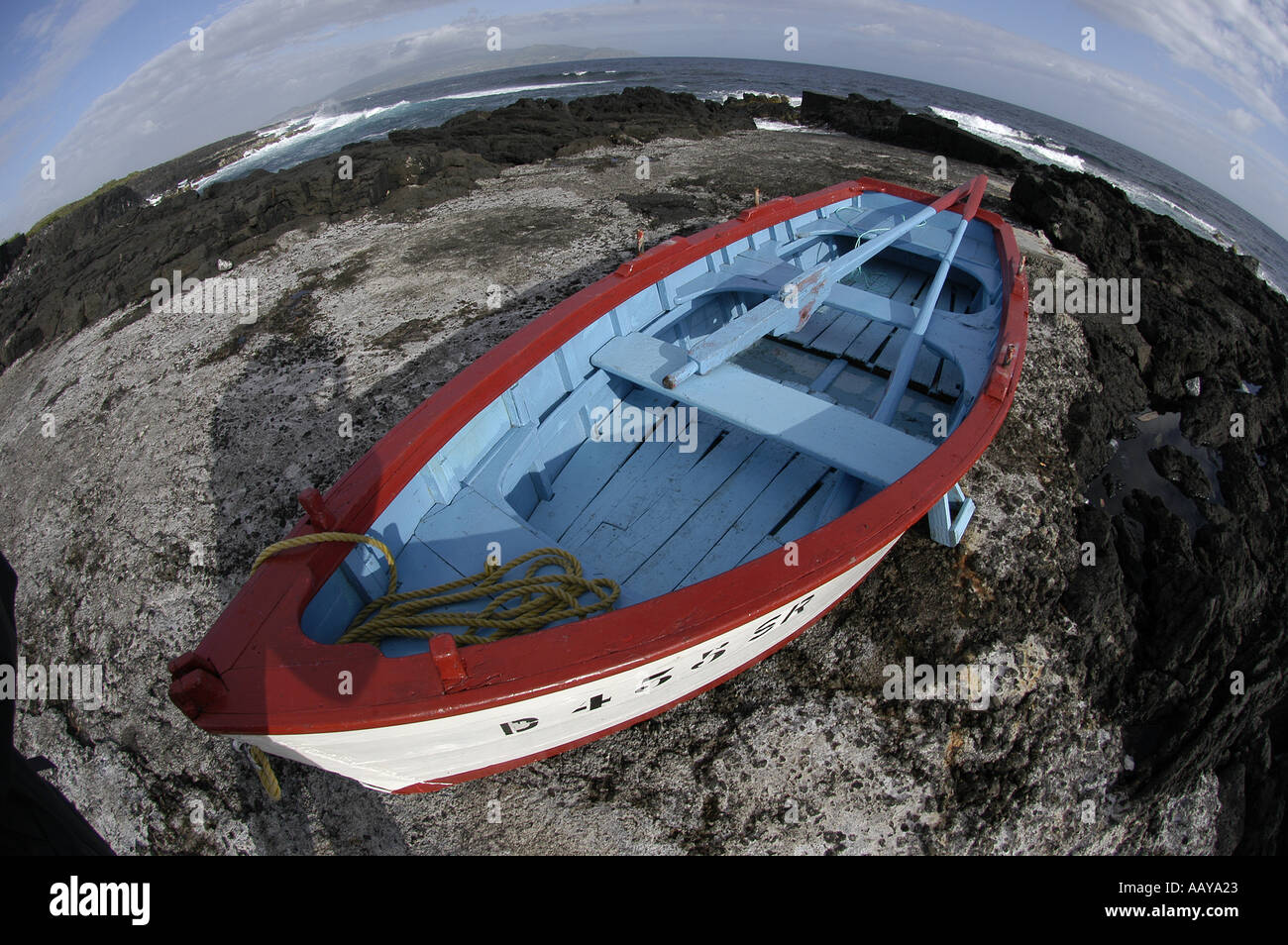 traditional fishing boat Pico Island Azores Islands Portugal North Atlantic Ocean KIKE CALVO V W