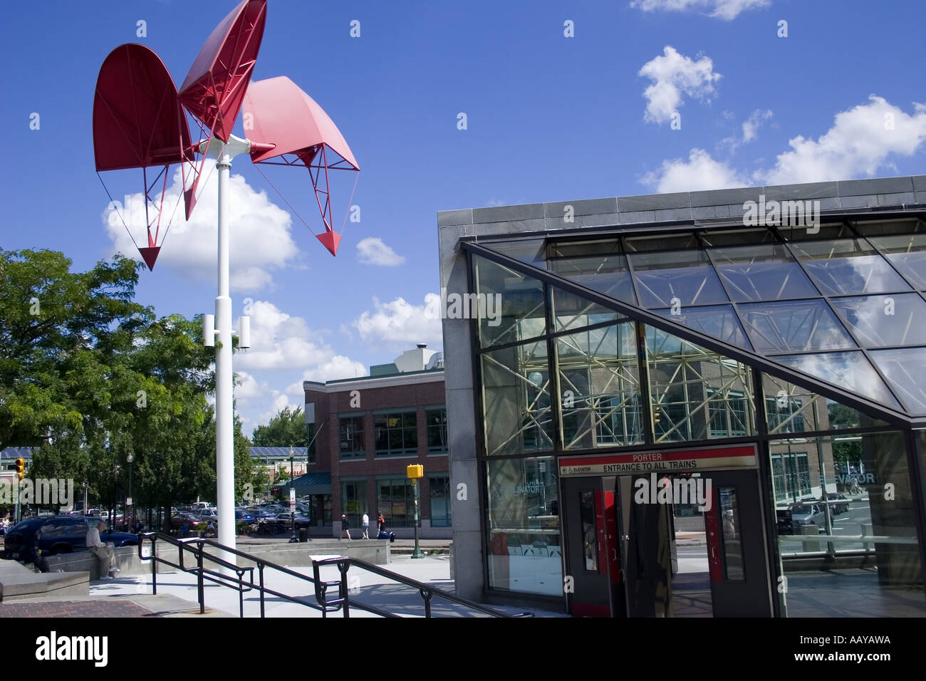 Porter Square Cambridge Massachusetts Stock Photo Alamy