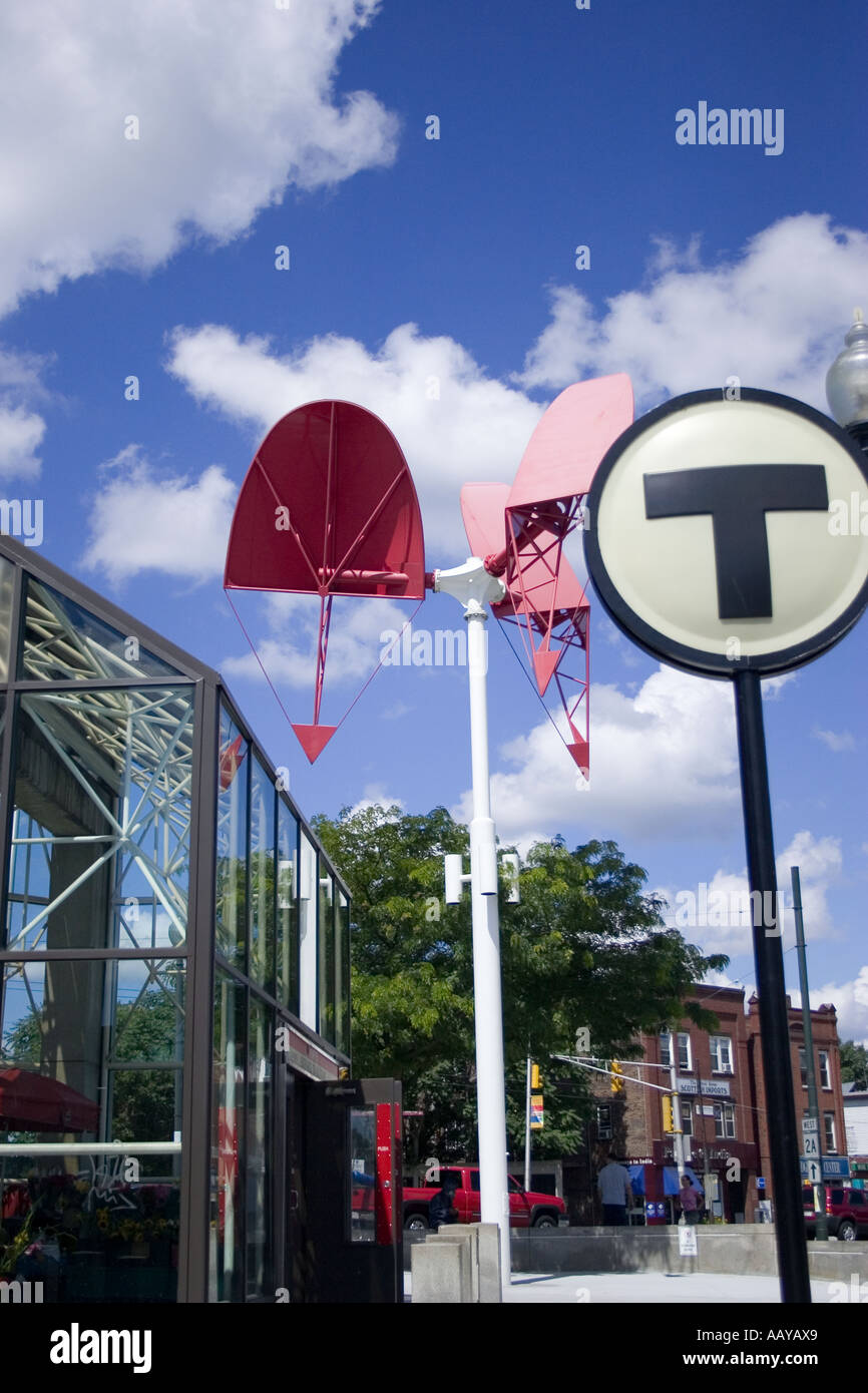Porter Square subway stop Cambridge Massachusetts Stock Photo Alamy