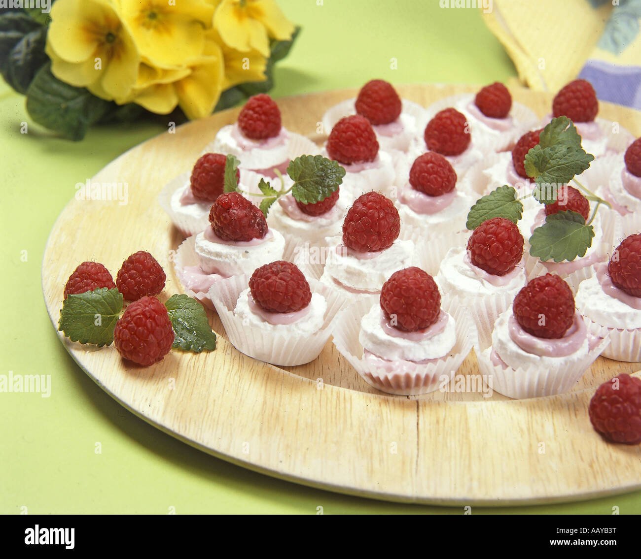 Meringues with Whipped Cream Stock Photo Alamy