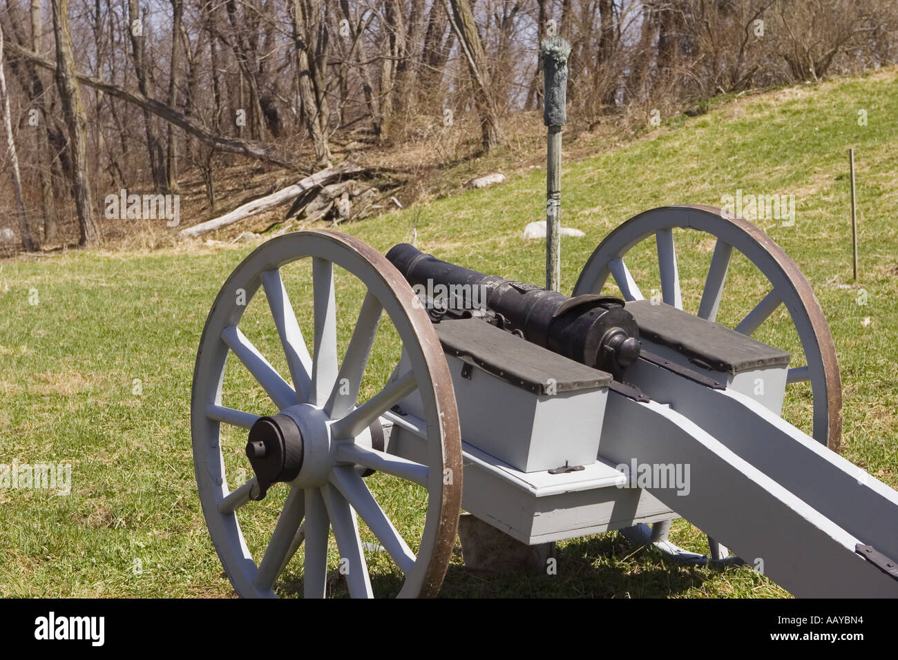 revolutionary war canon at Minute Man National Historical Park Stock Photo