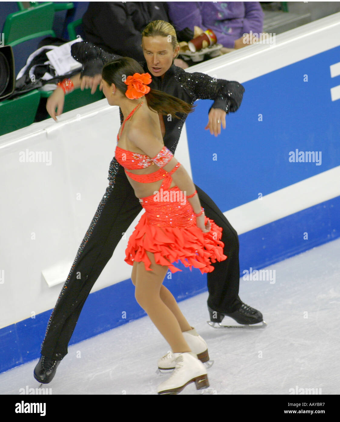 Figure skating pairs dancing Stock Photo Alamy