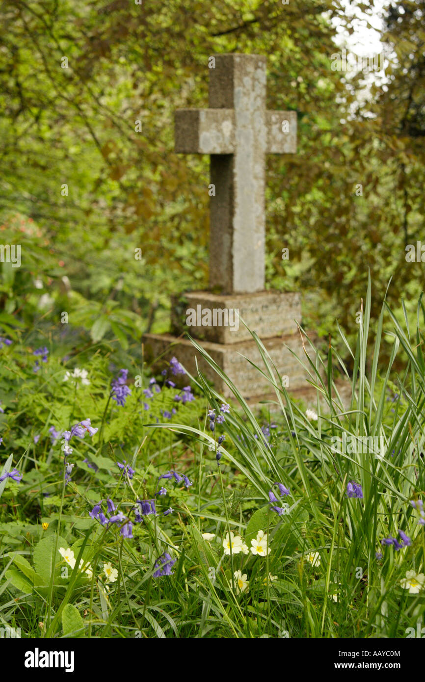 Stone cross, Cornwall Stock Photo Alamy