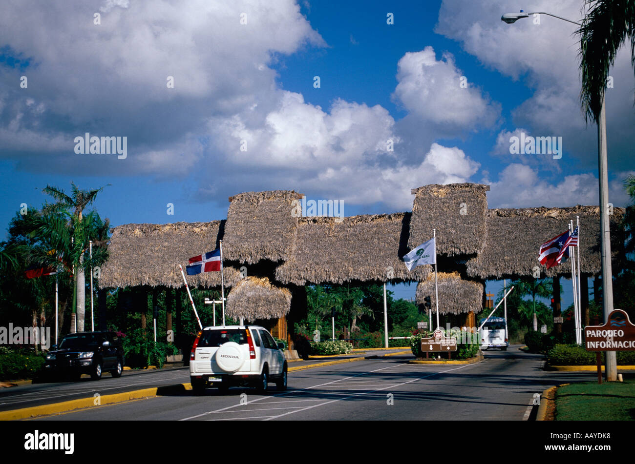 Entrance Artist Village Casa de Campo Dominican Republic Stock Photo