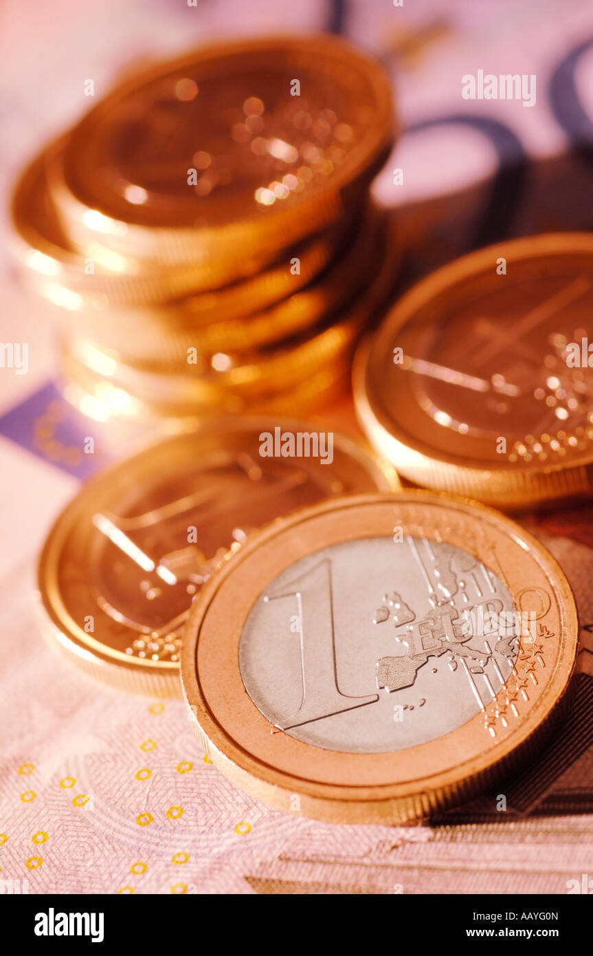 Euro coin upright hires stock photography and images Alamy