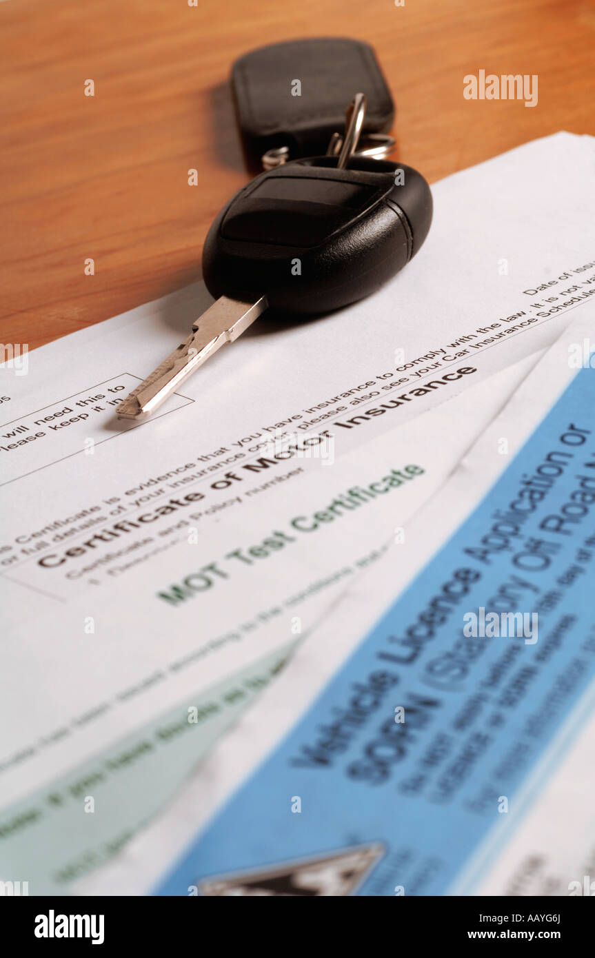 Vehicle Documents Stock Photos Vehicle Documents Stock Images Alamy