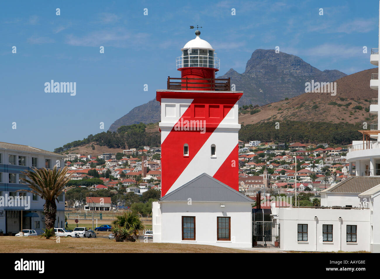 south africa cape town sea point lighthouse signal hill Stock Photo