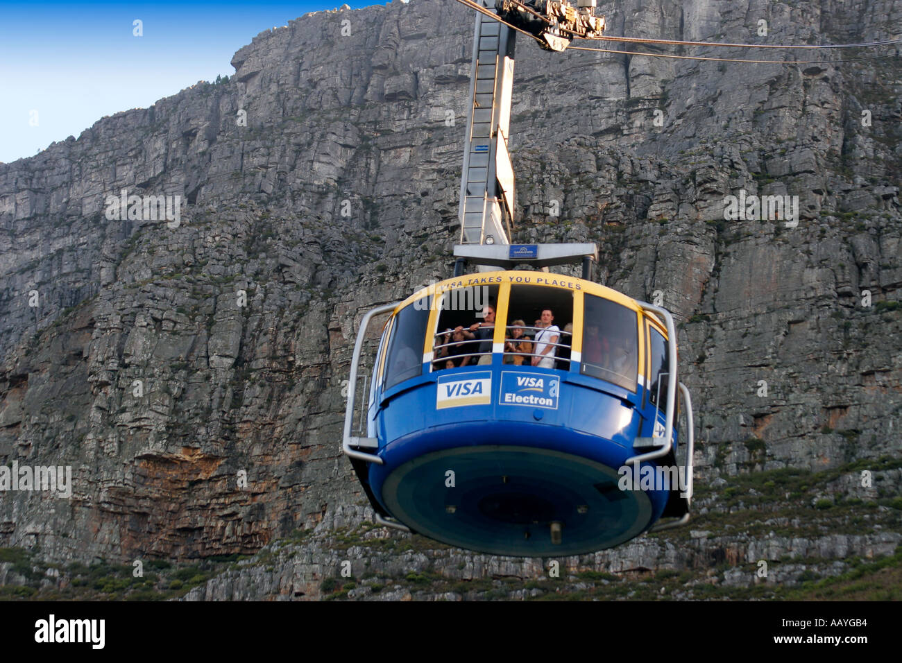 south africa cape town table mountain funicular Stock Photo