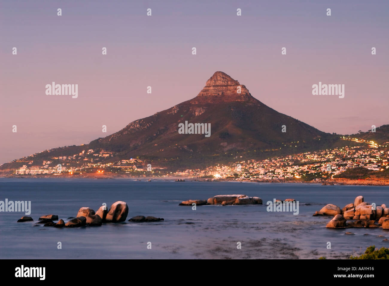 south africa near cape town Camps Bay Lions Head Stock Photo