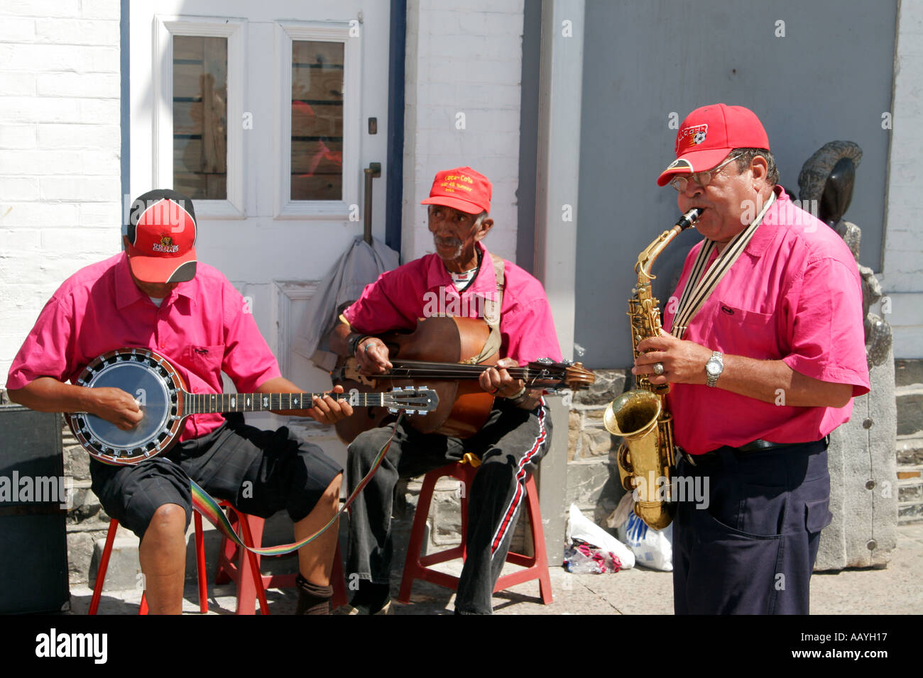 south africa cape town Victoria Albert Waterfront Jazz band Stock Photo