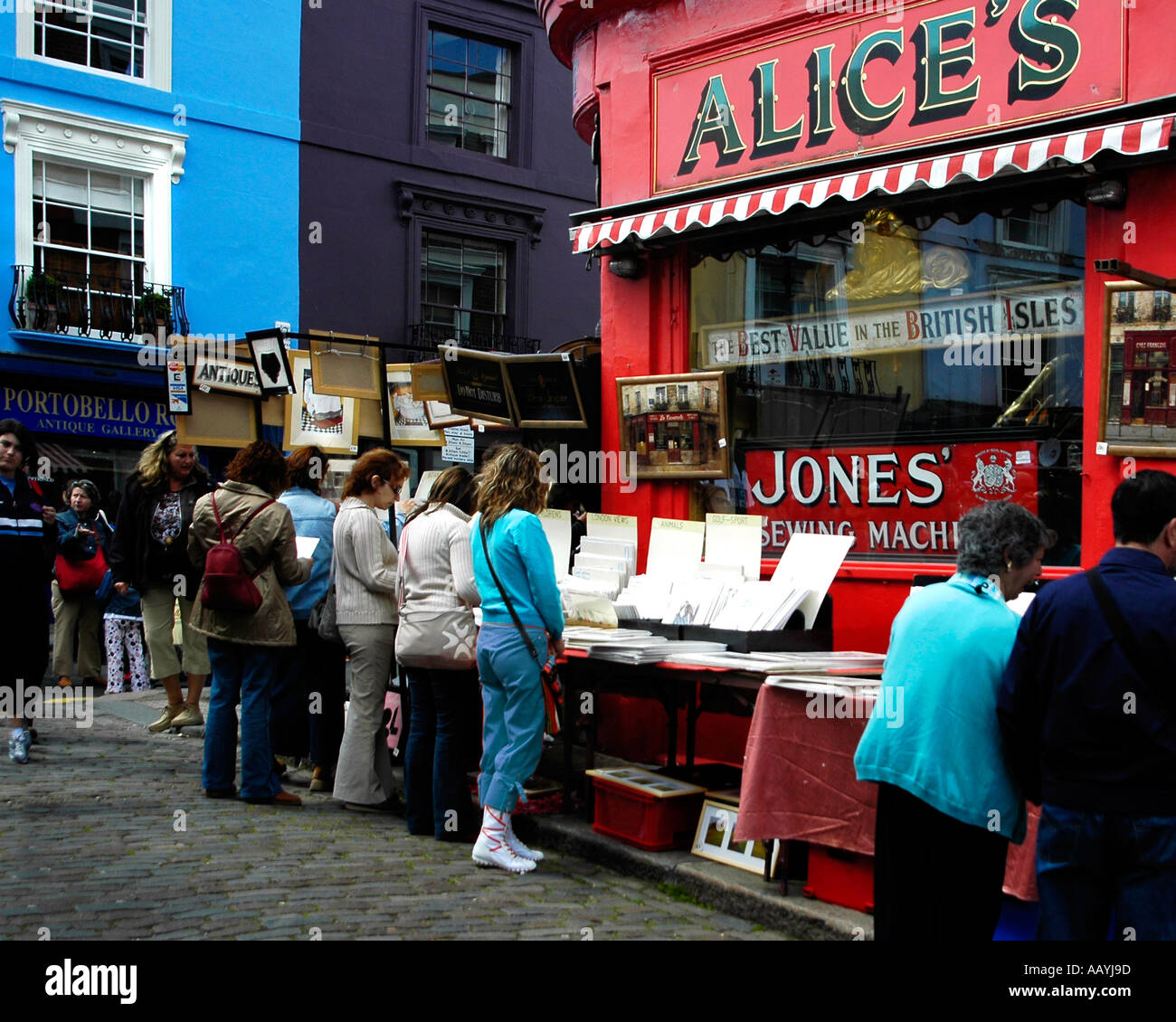 Alice's Antiques Portobello Road Stock Photo Alamy