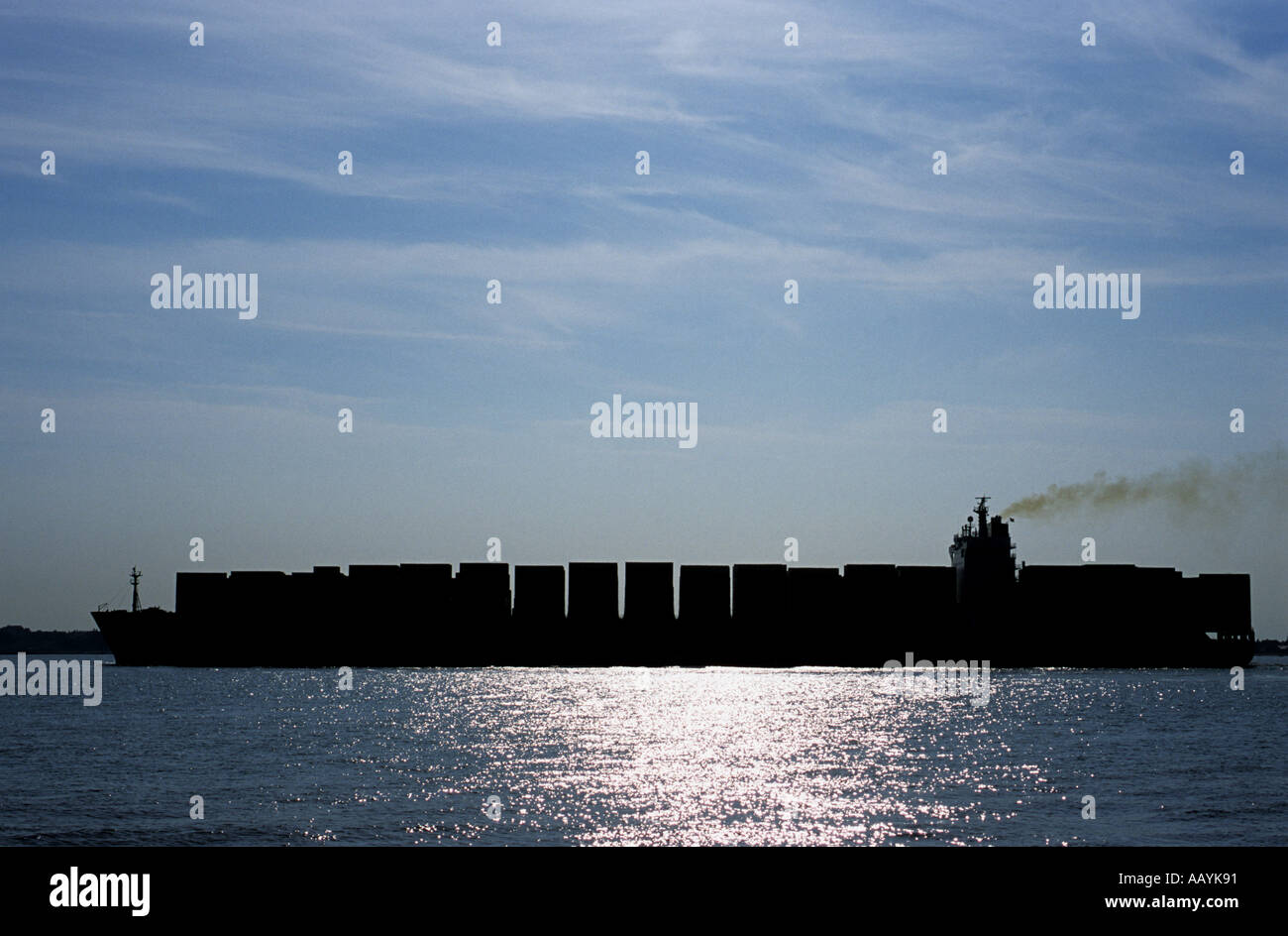 Container ship, Port of Felixstowe, Suffolk, UK. Stock Photo