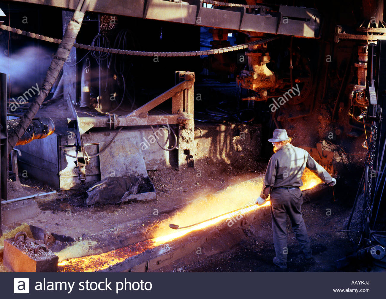 Ironworks Steel and Iron Production Factory Industry Tapping of Stock